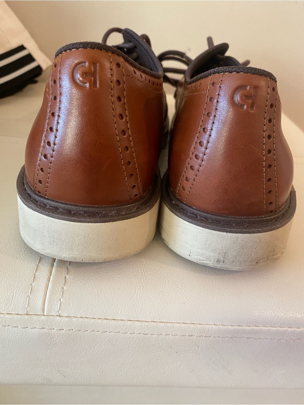 Cole Haan GrandSeries Leather Oxford Shoes Men’s Size 12 Brown Dress Casual Quie - Picture 2 of 5